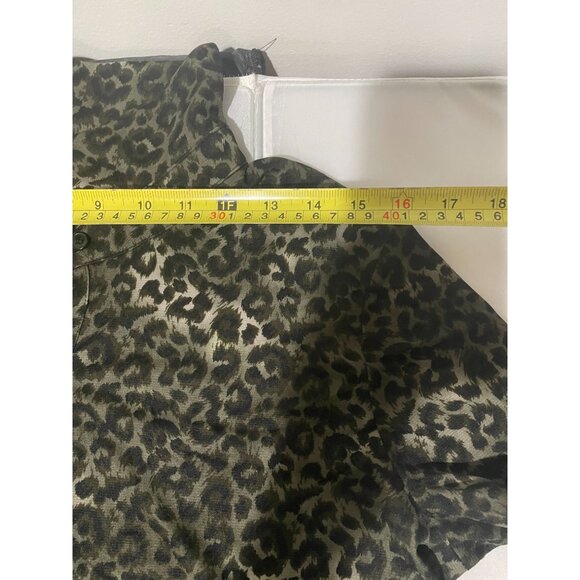 Style & Co Women's Leopard Print Tunic Button-Down Long Sleeve Shirt L - Picture 4 of 16
